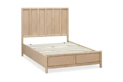 Mor Furniture Dorsey Panel Bed, Dresser, Mirror & 2 Drawer Nightstand In Granola, Queen
