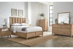 Mor Furniture Dorsey Panel Bed In Granola, Queen