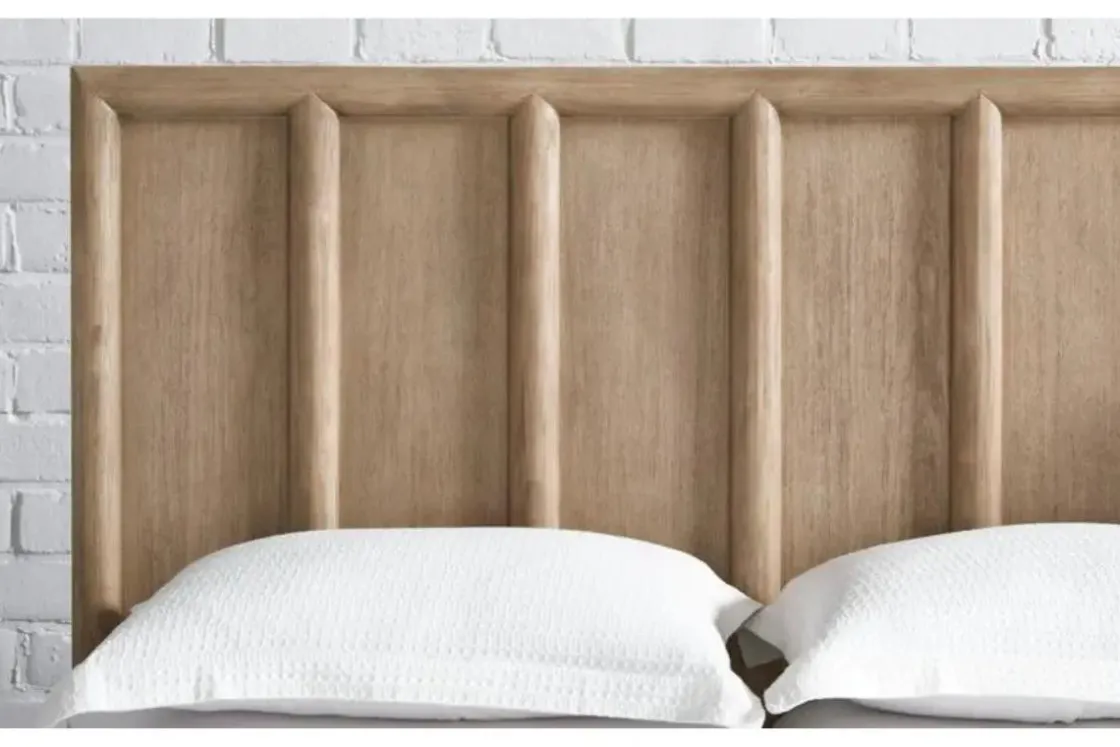 Mor Furniture Dorsey Panel Bed In Granola, Queen
