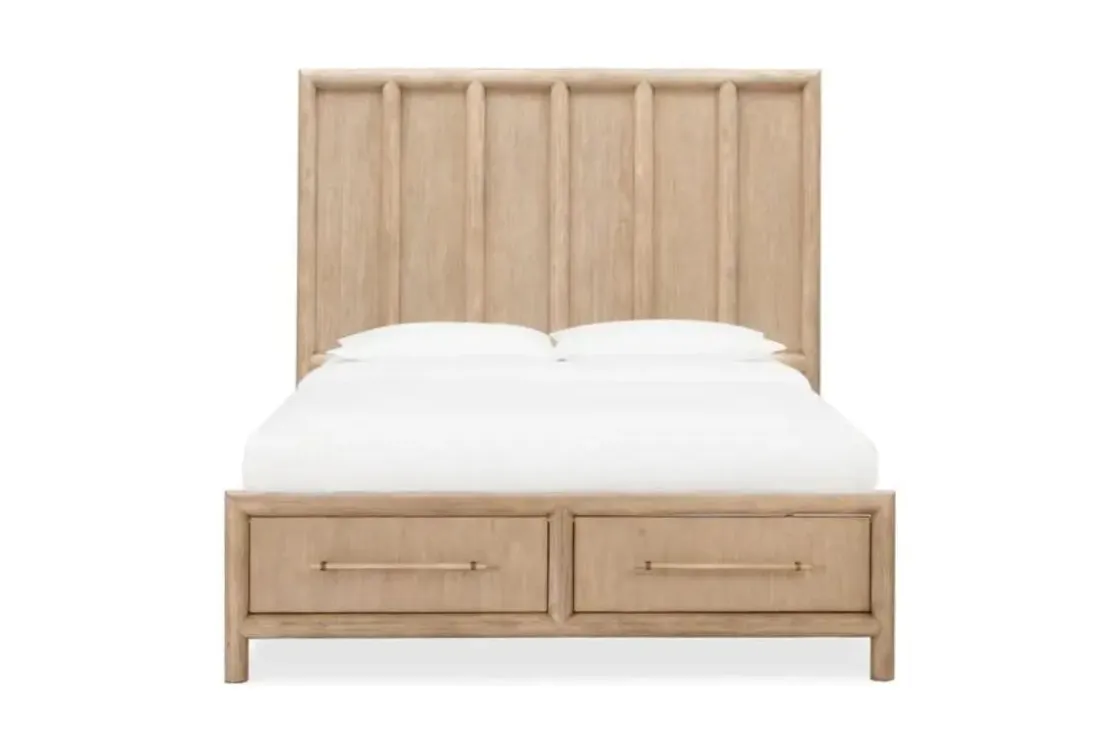 Mor Furniture Dorsey Panel Bed In Granola, Queen
