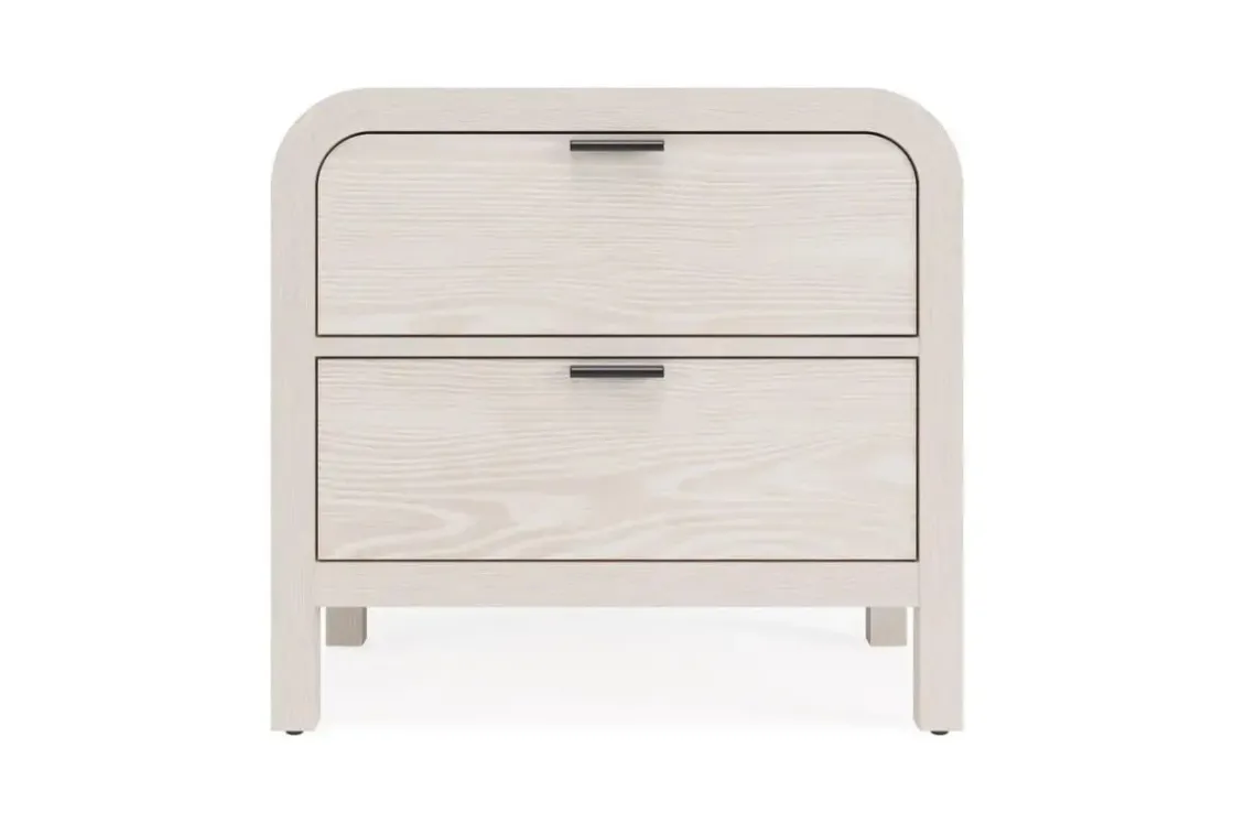 Mor Furniture Drake 2 Drawer Nightstand In Sugar