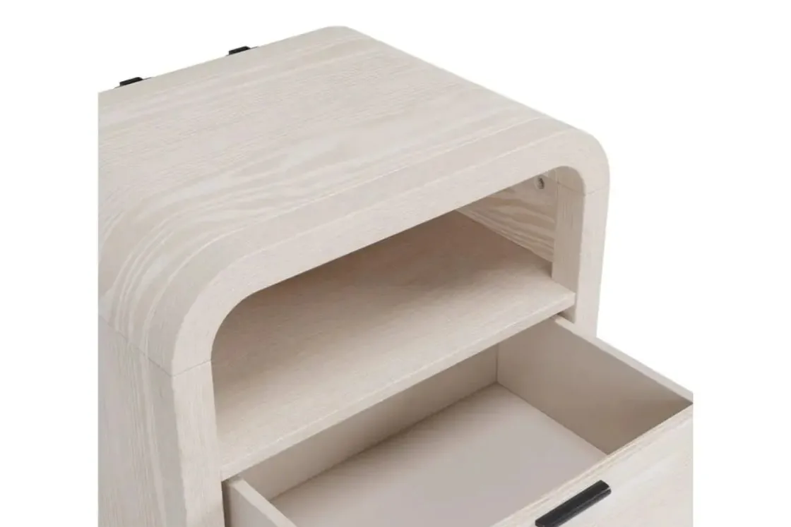 Mor Furniture Drake 2 Drawer Nightstand In Sugar
