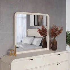 Mor Furniture Drake Mirror In Sugar