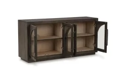 Mor Furniture Dreley Accent Console In Black/Natural