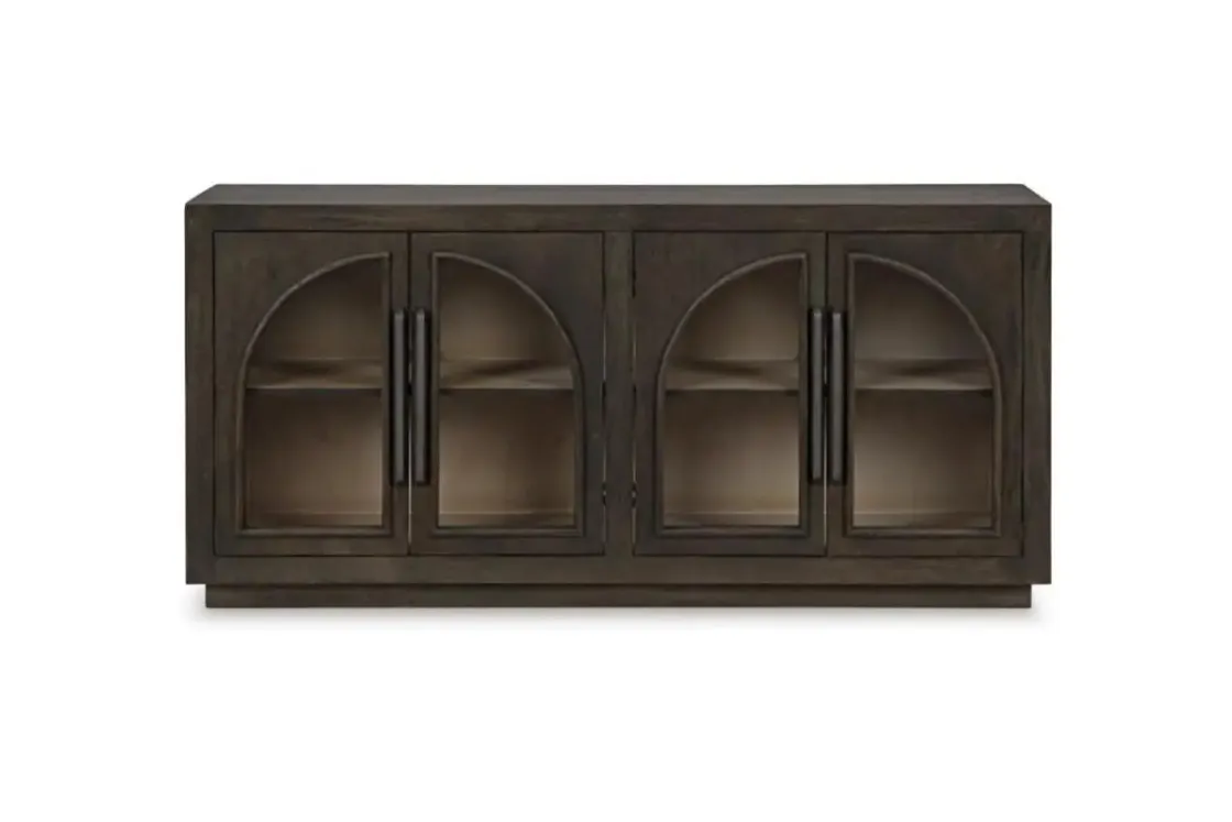 Mor Furniture Dreley Accent Console In Black/Natural