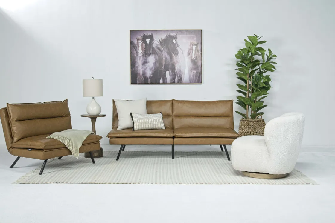 Mor Furniture Dune Sofa & Chair In Brown