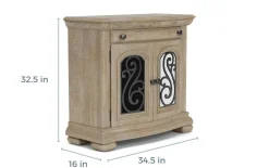 Mor Furniture Durango 3 Drawer Nightstand In Willadeene