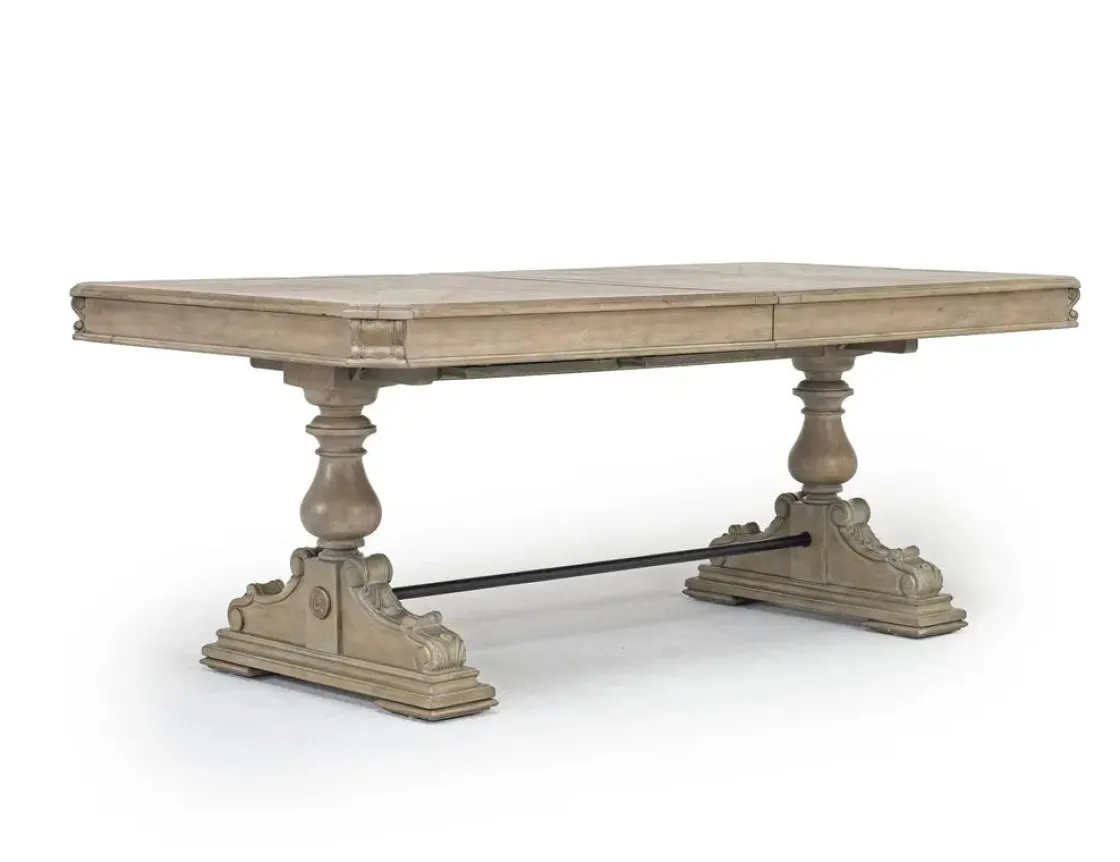 Mor Furniture Durango Dining Table & 6 Chairs In Fawn