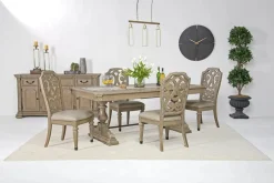 Mor Furniture Durango Dining Table & 4 Side Chairs In Fawn