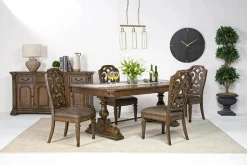 Mor Furniture Durango Dining Table & 4 Side Chairs In Fawn
