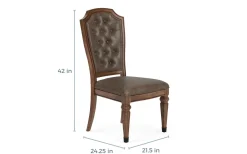 Mor Furniture Durango Dining Table & 4 Side Chairs In Fawn