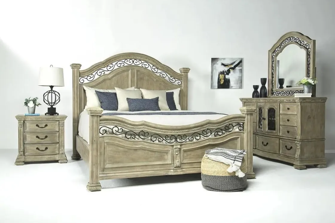Mor Furniture Durango Panel Bed In Willadeene, Queen