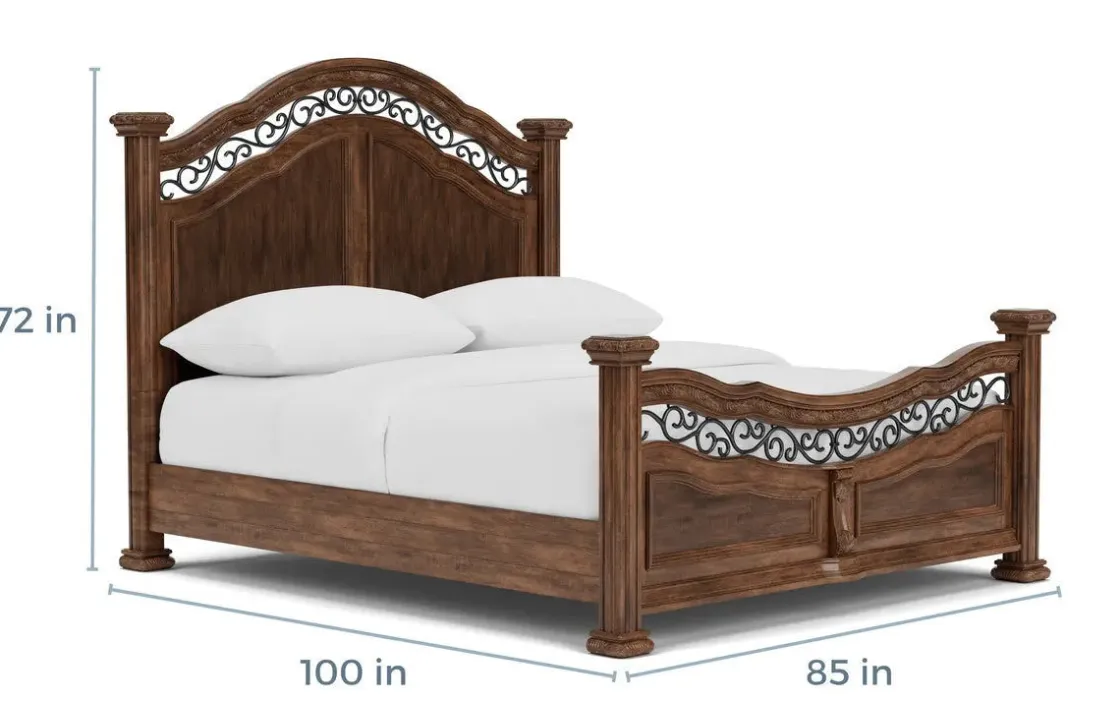 Mor Furniture Durango Panel Bed In Willadeene, Queen