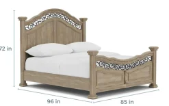 Mor Furniture Durango Panel Bed In Willadeene, Queen