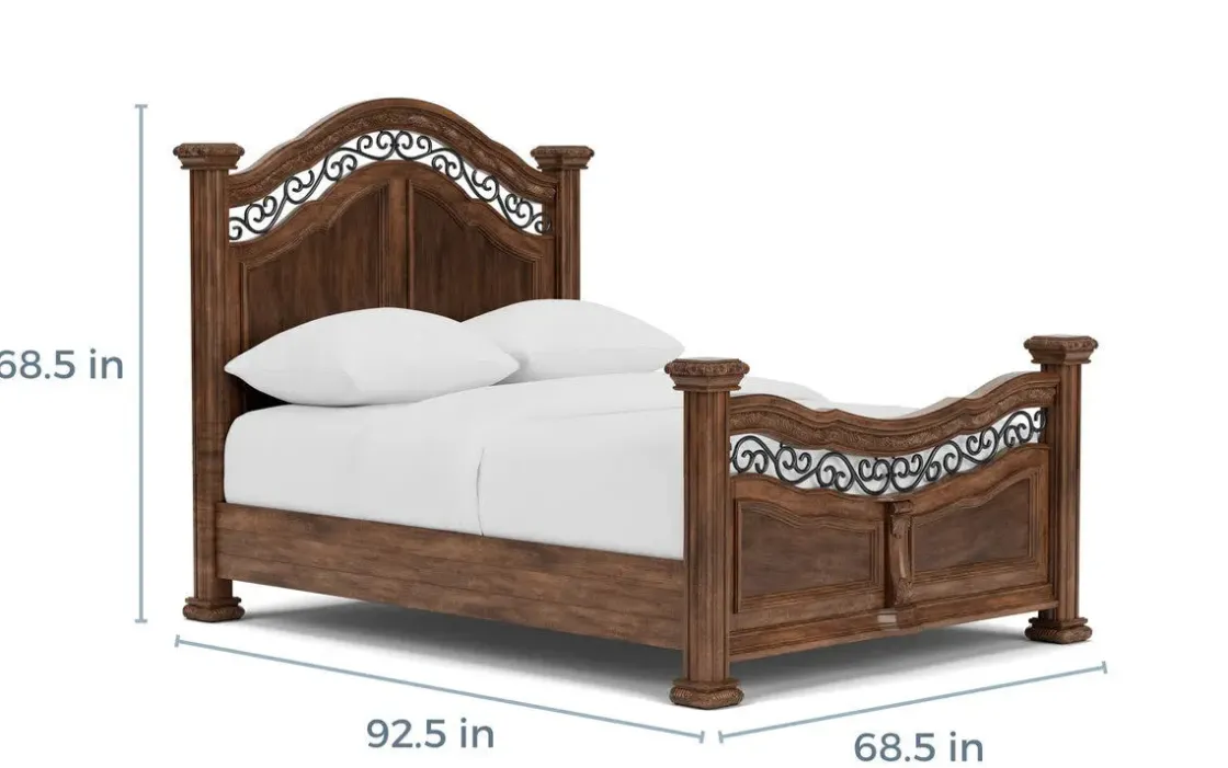 Mor Furniture Durango Panel Bed In Willadeene, Queen