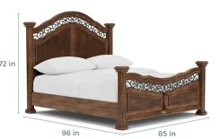Mor Furniture Durango Panel Bed In Willadeene, Queen