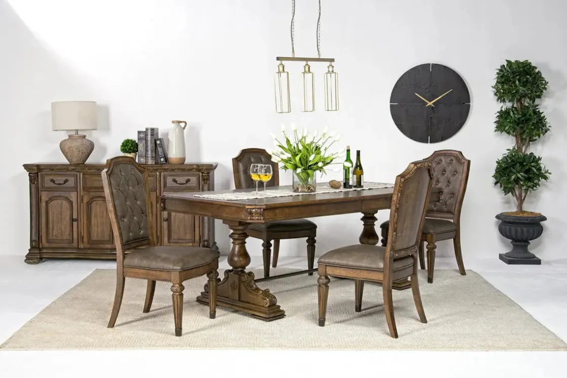 Mor Furniture Durango Side Chair In Fawn, Upholstered
