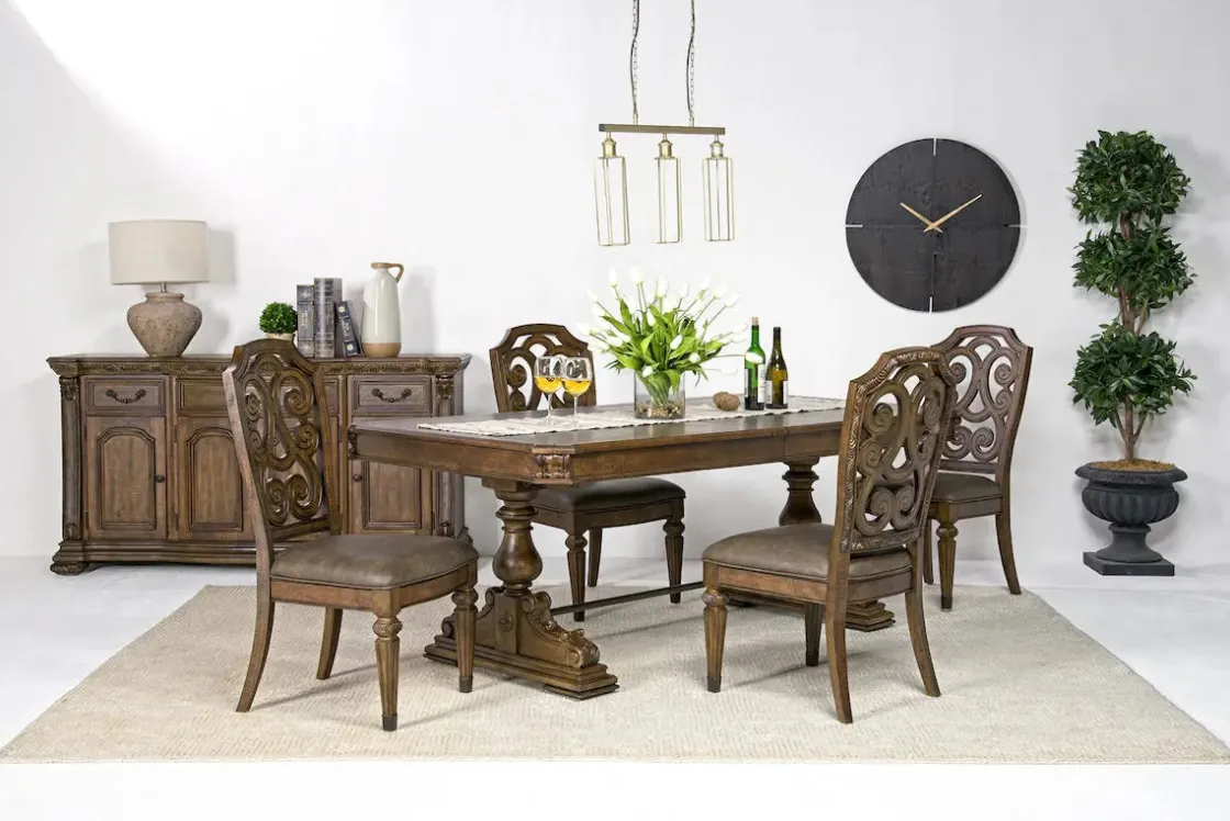 Mor Furniture Durango Side Chair In Fawn, Upholstered