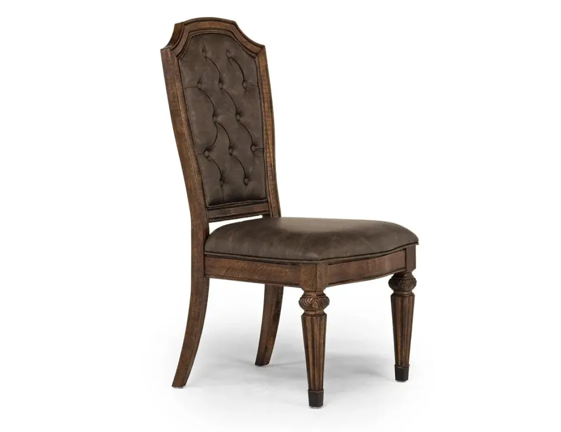 Mor Furniture Durango Side Chair In Fawn, Upholstered