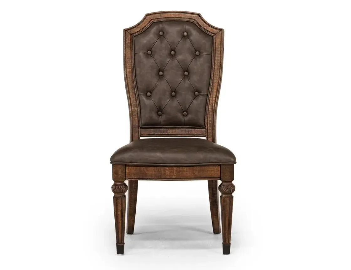 Mor Furniture Durango Side Chair In Fawn, Upholstered