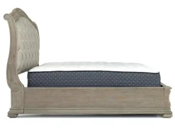 Mor Furniture Durango Upholstered Sleigh Bed W/ Storage In Fawn, Queen