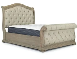 Mor Furniture Durango Upholstered Sleigh Bed In Fawn, Queen