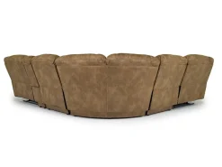 Mor Furniture Dusty 6 Piece Reclining Sectional In Bonanza Silt