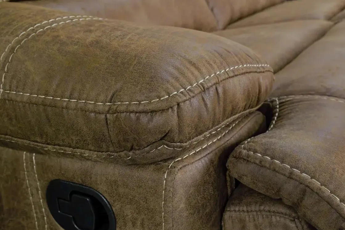 Mor Furniture Dusty 6 Piece Reclining Sectional In Bonanza Silt