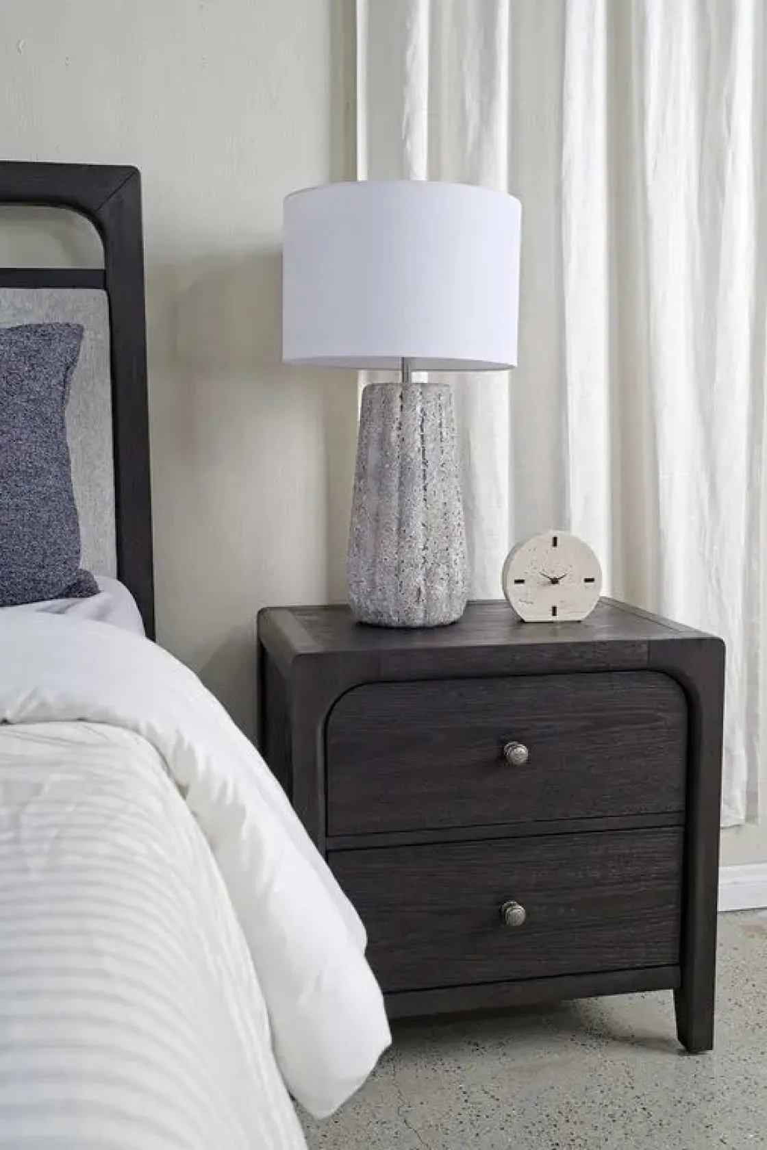 Mor Furniture Easton Upholstered Bed, Dresser, Mirror & Nightstand In , Ca King