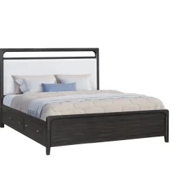 Mor Furniture Easton Upholstered Storage Bed, Dresser, Mirror & Nightstand In , Ca King