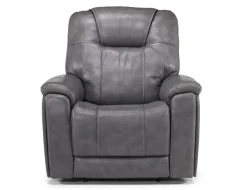 Mor Furniture Echo 3 Power Recliner In Rainier Storm Leather