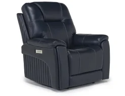 Mor Furniture Echo 3 Power Theater Recliner W/ Immersive Sound In Rainier Walnut Leather
