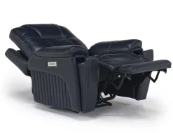 Mor Furniture Echo 3 Power Theater Recliner W/ Immersive Sound In Rainier Walnut Leather
