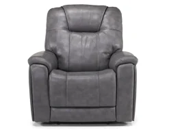 Mor Furniture Echo 3 Power Theater Recliner W/ Immersive Sound In Rainier Walnut Leather