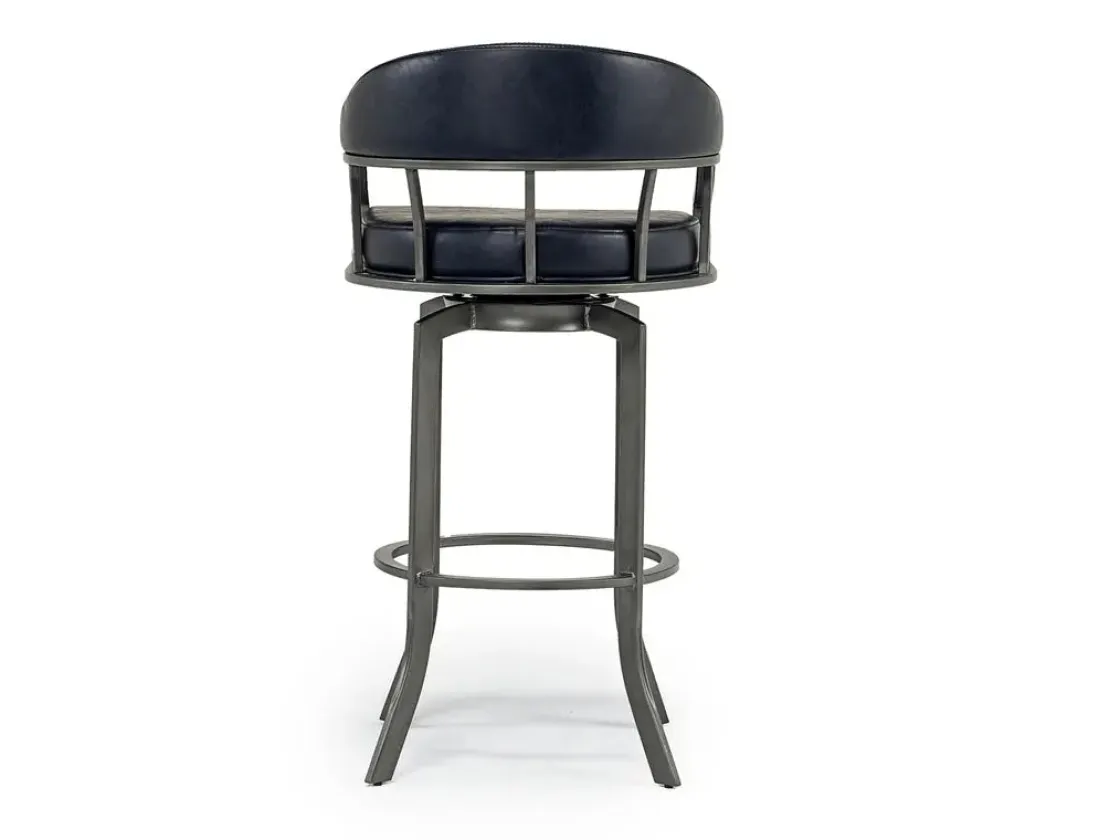 Mor Furniture Edy Barstool In Mineral & Black, Swivel