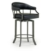 Mor Furniture Edy Counter Height Stool In Mineral & Black, Swivel