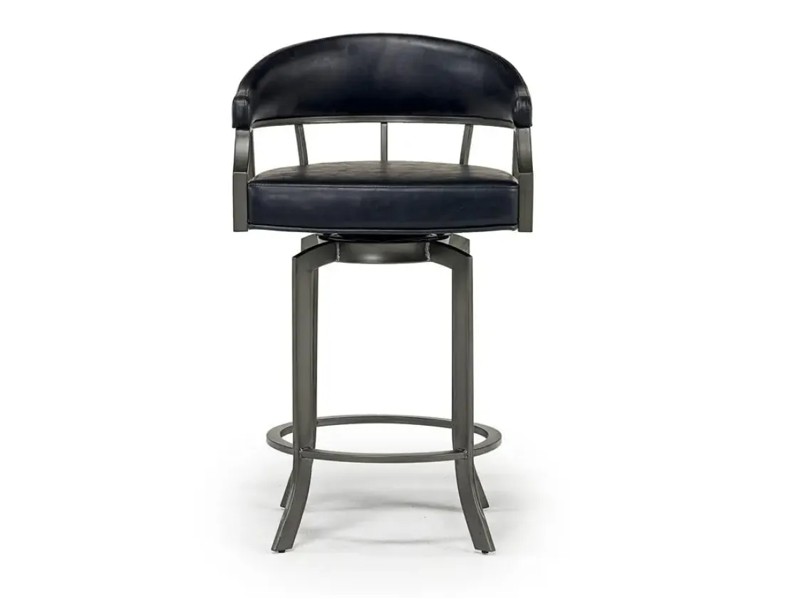 Mor Furniture Edy Counter Height Stool In Mineral & Black, Swivel