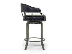 Mor Furniture Edy Counter Height Stool In Mineral & Black, Swivel