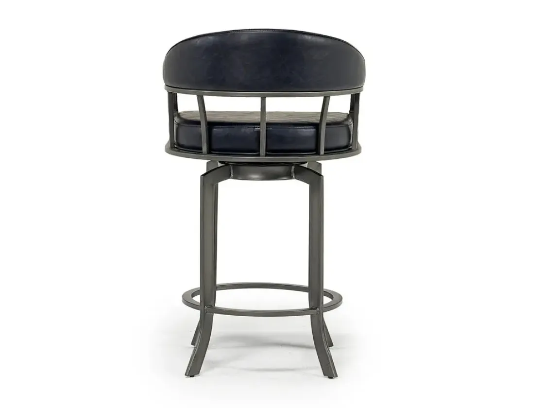 Mor Furniture Edy Counter Height Stool In Mineral & Black, Swivel