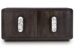 Mor Furniture Elliston Media Console In Espresso Brown