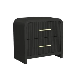 Mor Furniture Emberly 2 Drawer Nightstand In Black