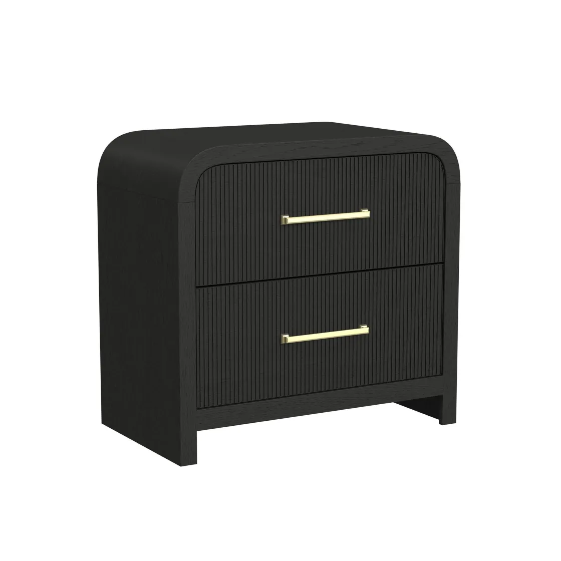 Mor Furniture Emberly 2 Drawer Nightstand In Black