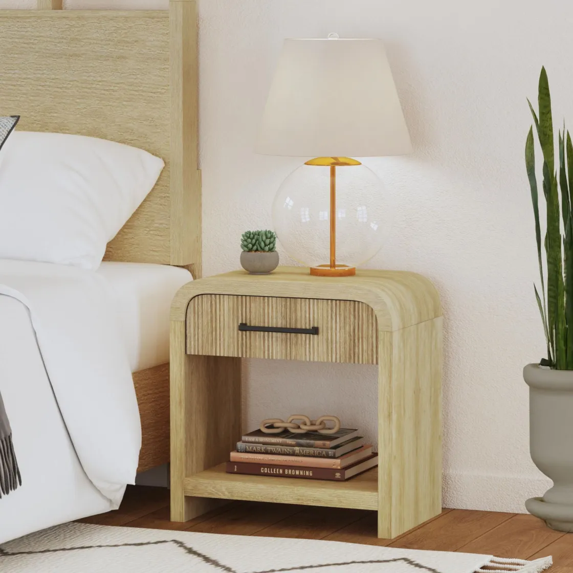 Mor Furniture Emberly 2 Drawer Nightstand In Black