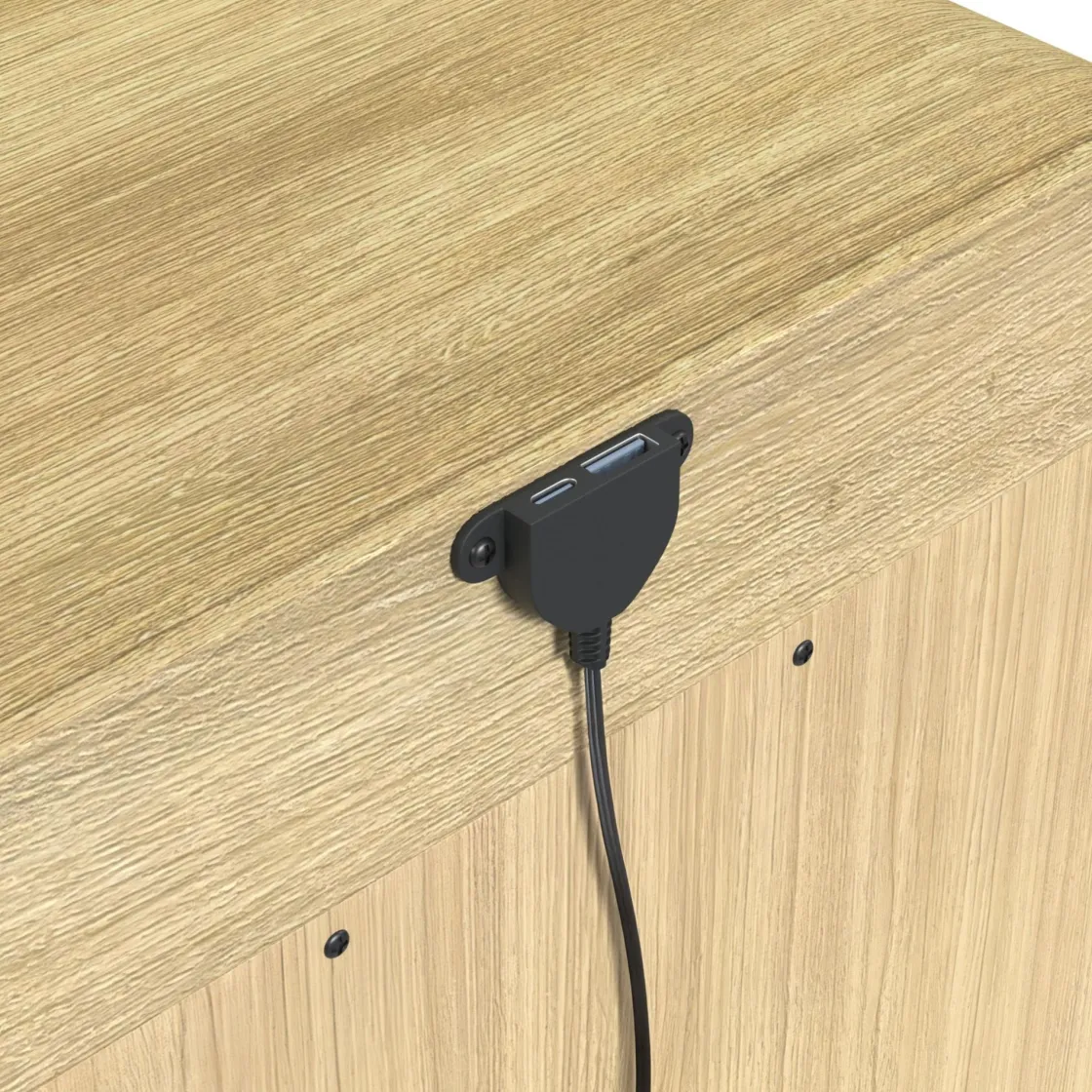 Mor Furniture Emberly 2 Drawer Nightstand In Black