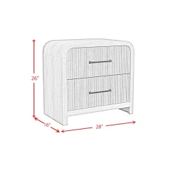 Mor Furniture Emberly 2 Drawer Nightstand In Black
