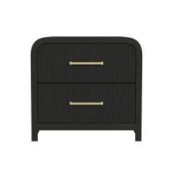 Mor Furniture Emberly 2 Drawer Nightstand In Black