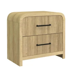 Mor Furniture Emberly 2 Drawer Nightstand In Black