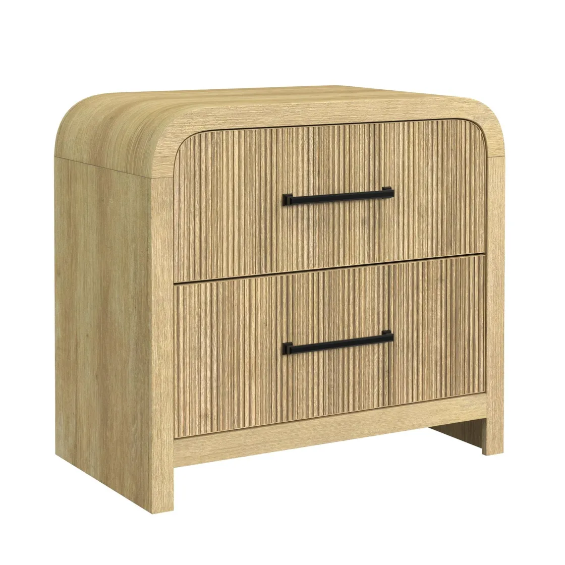 Mor Furniture Emberly 2 Drawer Nightstand In Black