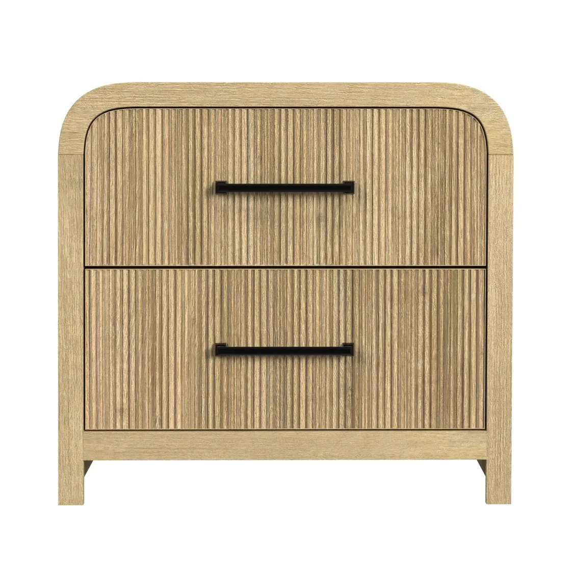 Mor Furniture Emberly Panel Bed, Dresser, Mirror & Nightstand In Black, Twin