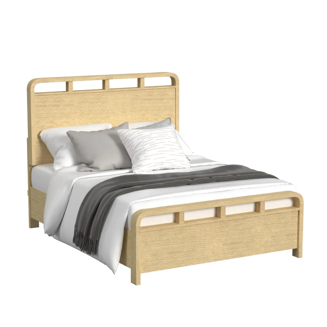 Mor Furniture Emberly Panel Bed In Natural, Twin